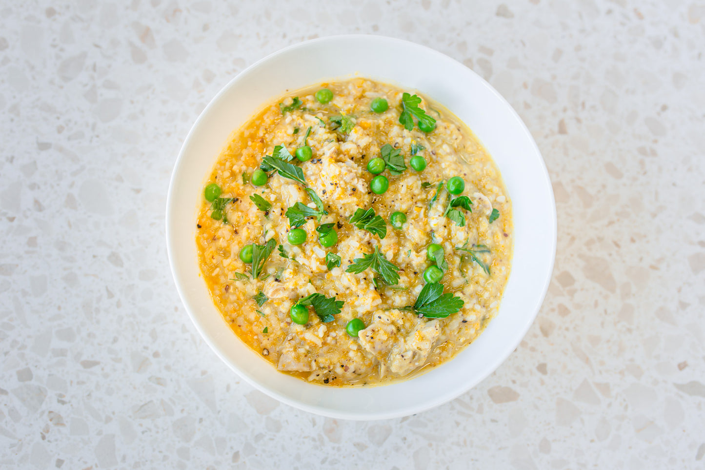 Creamy Brown Rice Chicken Soup